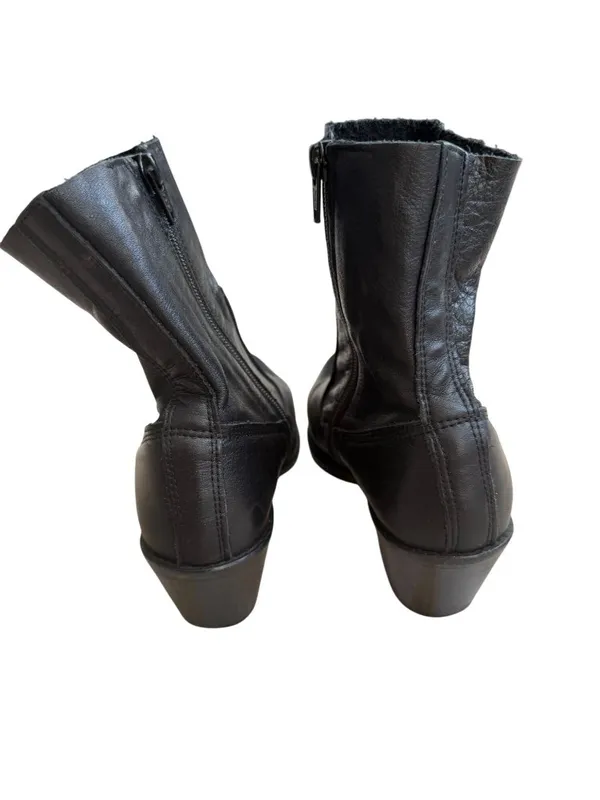 CHIO Womens Black Leather Ankle Boots Size 36 / 6 - Image 4
