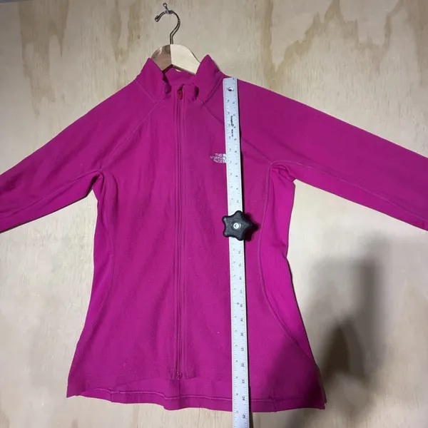 The North Face Women's Medium Pink Full Zip Fleece Jacket Outdoor Hiking - Image 5
