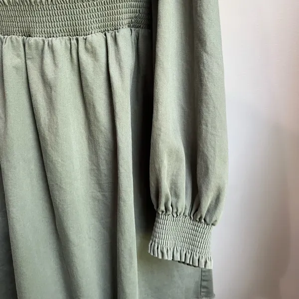 Free People This‎ is Everything Mini Smocked Balloon Sleeve Dress Size Small - Image 4