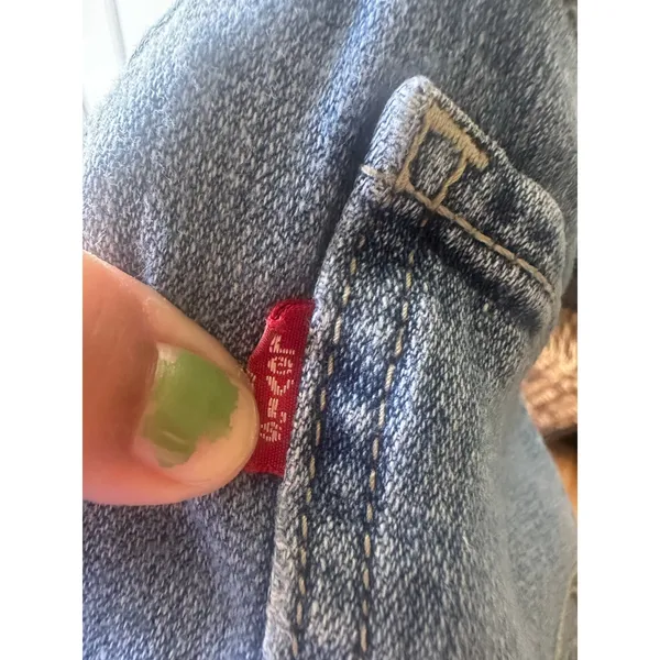 Levis Superlow 518 Jeans 7 Short Low Rise Y2K Skinny Denim Retro Style - Image 8