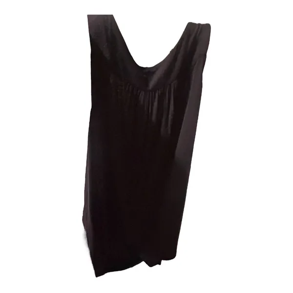 XL TANK TOP. Black on black floral design. - Image 2