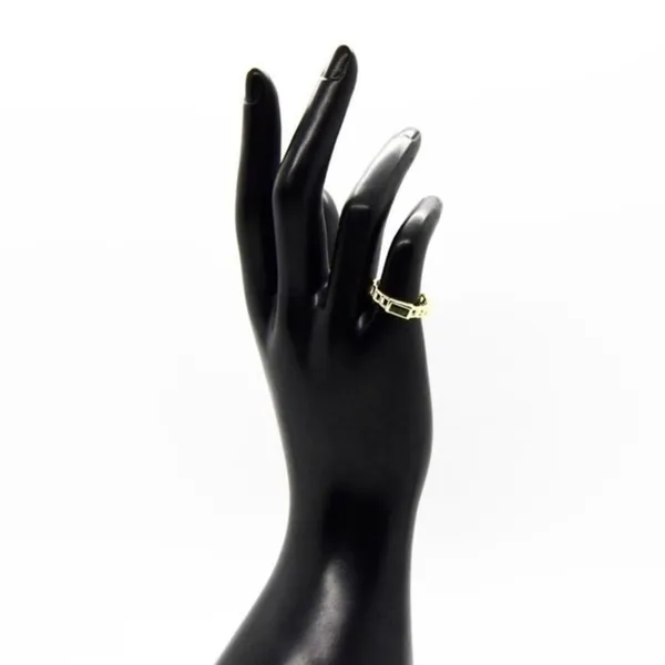 Emerald Chain Ring Green Size 6 - Image 4