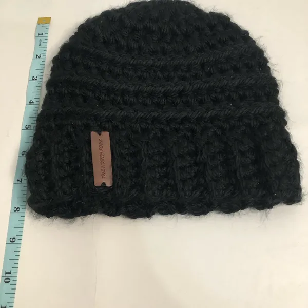 The North Fork black knit hat beanie‎ winter hat North Fork Long Island NWOT - Image 5
