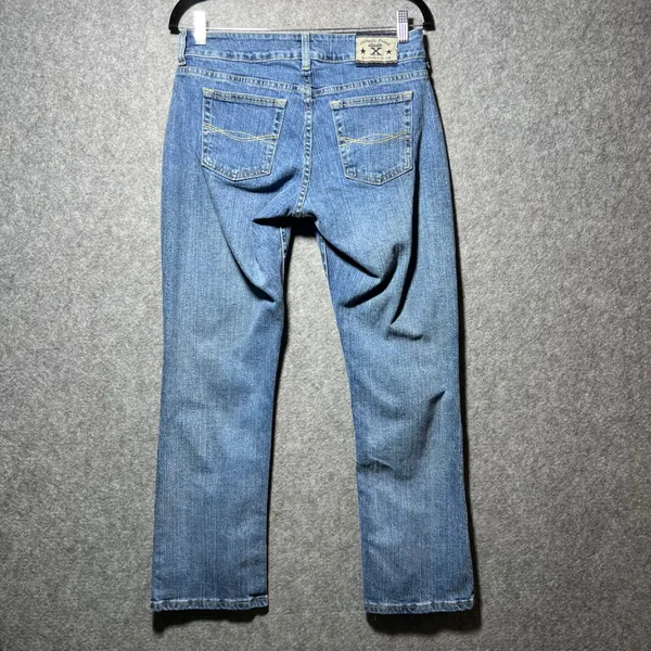 Wrangler Twenty X Jackson Womens 7/8 30 Medium Wash Slim Straight‎ Leg Jeans - Image 6