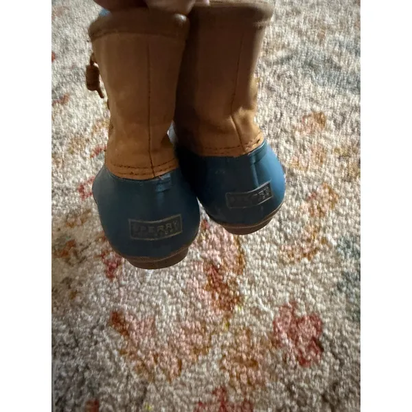 Sperry Top-Sider Saltwater Duck Boots Tan Leather Waterproof STS94923 Women 9 - Image 7