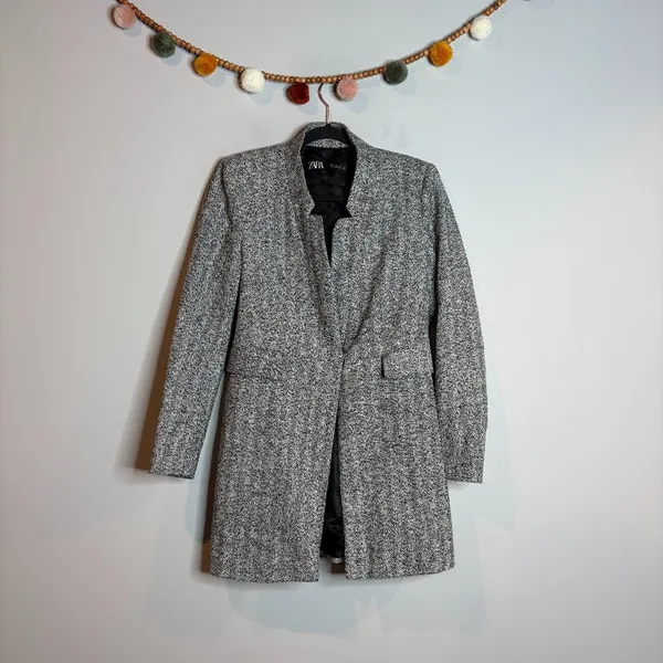 Zara Grey Herringbone jacket - Image 2