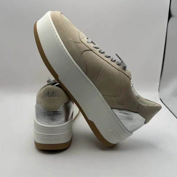 P448 Women's Empire Neutral Platform‎ Sneakers Lace Up EU 40 Streetwear Size 9.5 - Image 3
