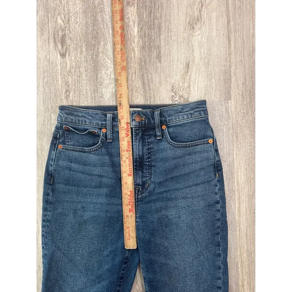 Madewell The Perfect Vintage Jean High Rise Straight Leg Dark‎ Wash Blue Size 26 - Image 8