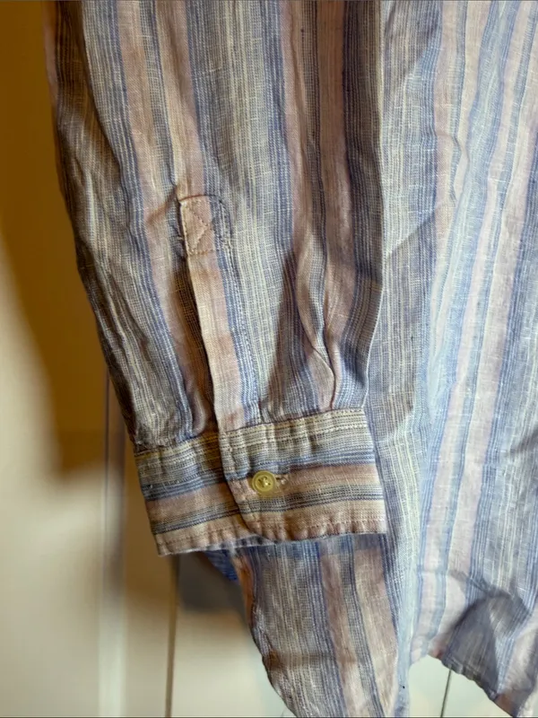 Gap NWT Boyfriend Stripe Popover Tunic in Linen‎ small - Image 4