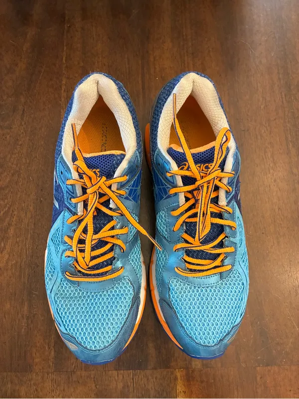 ASICS Women's GT-2000 3 Trail Running Shoe Women’s 10 Blue Orange Sneakers - Image 2