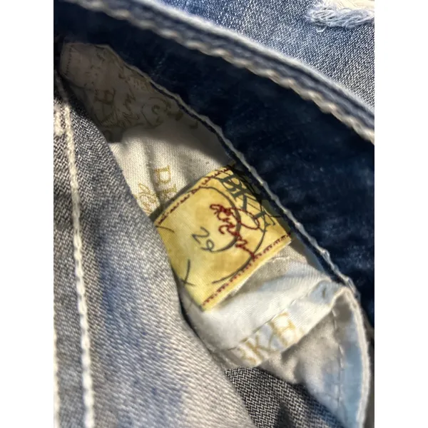BKE Stella Y2K Distressed Flare Jeans Cropped Western Cowgirl Size 29 Grunge - Image 7