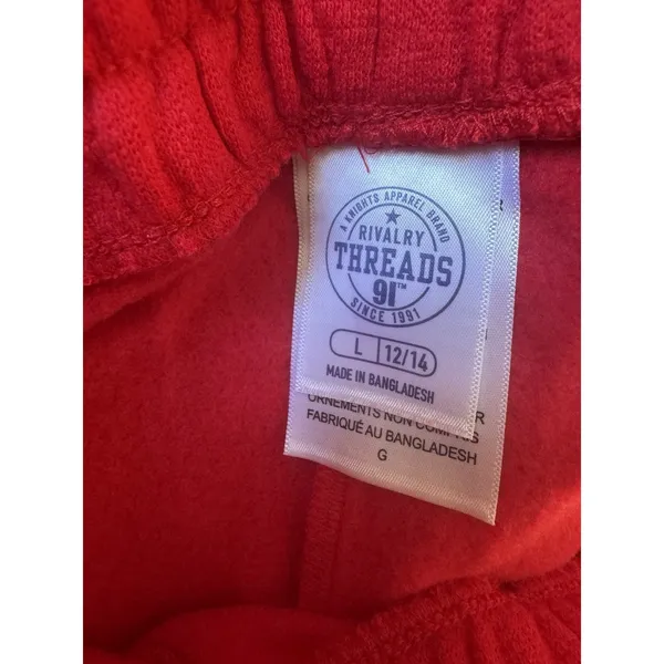 NWT Rivalry Threads Texas Tech Red Wide Leg Fleece Lined Sweatpants Womens Large - Image 5