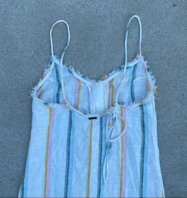 Billabong x The Salty Blonde Sunny Stripes Slip Dress size S Small - Image 5