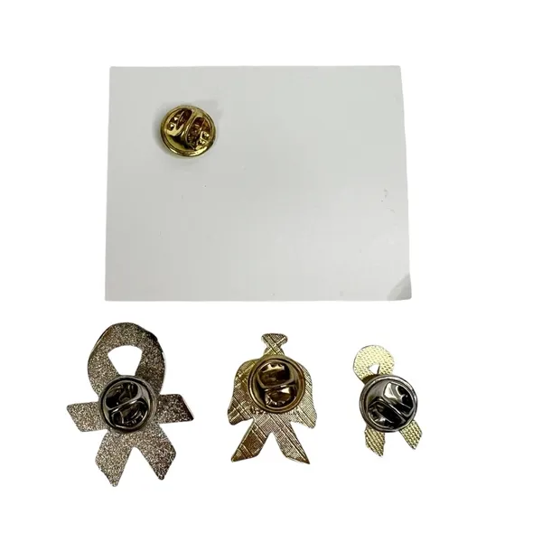 Lot of 4 Ribbon Lapel Pins Breast Cancer & One Less Wildfire - Image 6