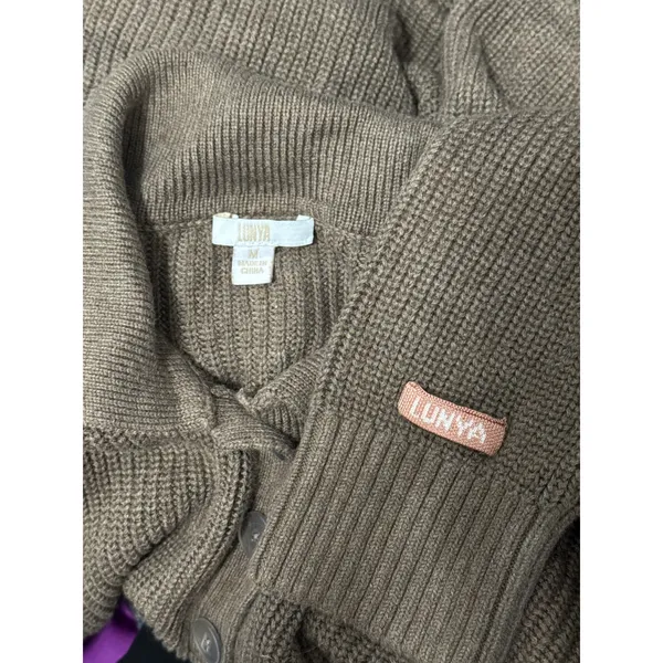 Lunya Ribbed Pullover Sweater Organic Cotton Silk Luxury Loungewear Minimalist - Image 4