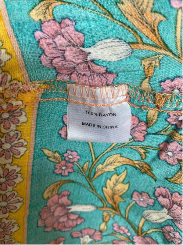 Pink Lily Peach Floral Boho Dress Coastal Resort Beach Boho Lightweight Feminine - Image 7