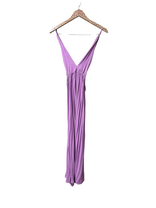 Indah River Triangle Sleeveless Long Maxi Dress Violet Purple Small Beachy Boho - Image 5