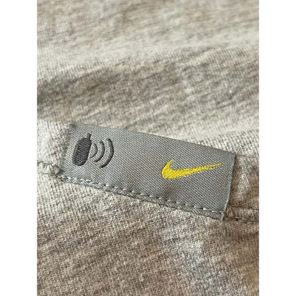 Nike 90s Y2K Light Gray Hooded Pullover Kangaroo Pocket Long Sleeve Top XL - Image 10