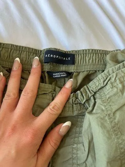Aeropostale Cargo Green Pants Olive - Image 2