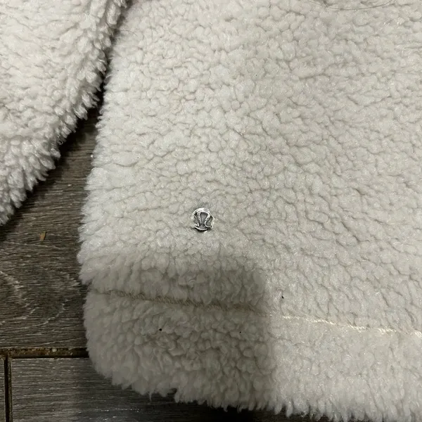 Lululemon White Opal Cinchable Fleece Zip-Up Sherpa Teddy Funnel Neck Jacket - Image 12