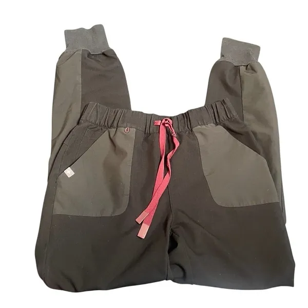 Disney x FIGS Zamorra Jogger Scrub‎ Pants Black Mickey Mouse Women XXS Limited - Image 4
