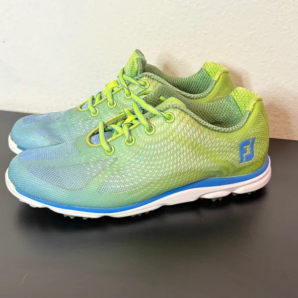 FootJoy emPower Waterproof Spikeless Women's‎ Golf Shoes Size 6.5 Green Blue - Image 12