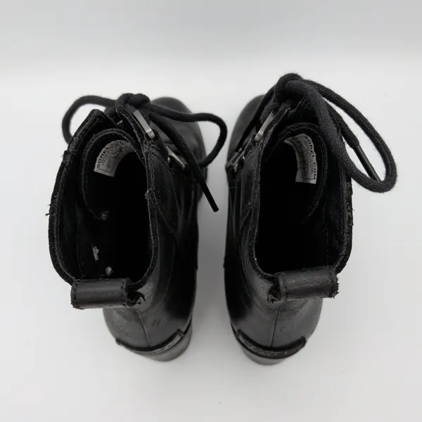 Sorel Cate Lace Black‎ Leather Waterproof Combat Boots NL3385-010 Womens 6 - Image 6