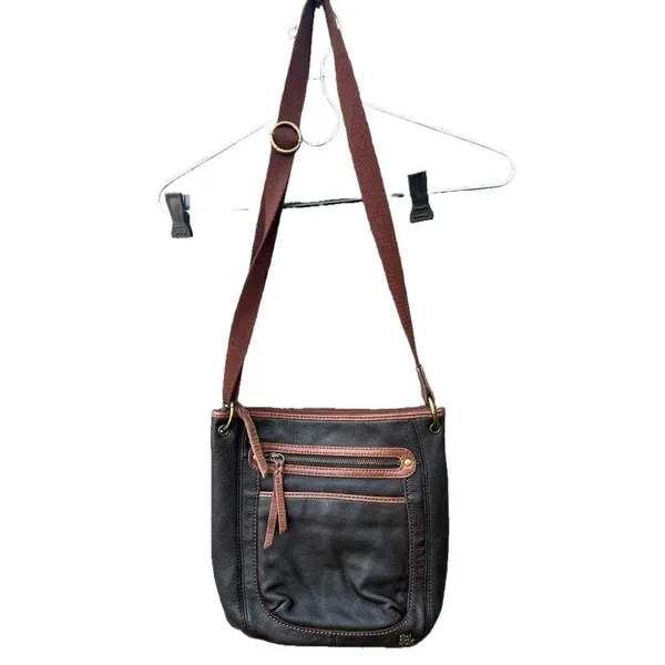 The Sak espresso brown leather crossbody. - Image 2