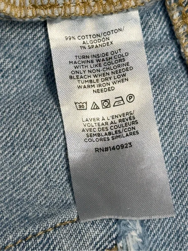 LOFT The Straight Light Wash Cuffed Jeans Size 25/0 - Image 8
