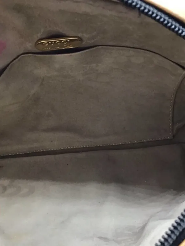 Vintage Gucci Plus Black Coated Leather Crossbody Bag 22" Strap - Image 11