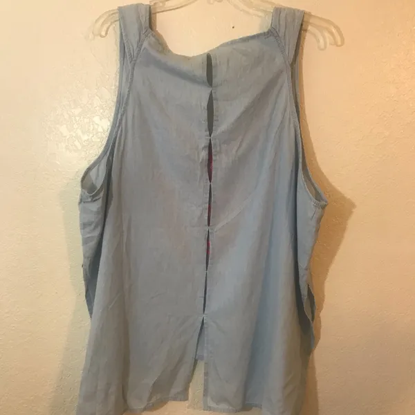 Extra Touch blouse SZ 2X Blue - Image 2