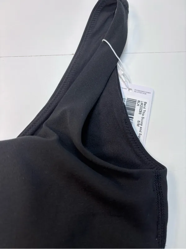 lululemon Black Seamless Scoop and Square Sports Bra NWT Size S/M REVERSIBLE! - Image 3