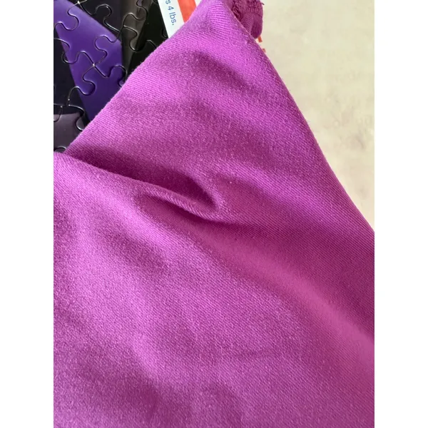 Lululemon Purple Crop Leggings‎ Size 4 Mesh Detail Athletic Activewear - Image 8