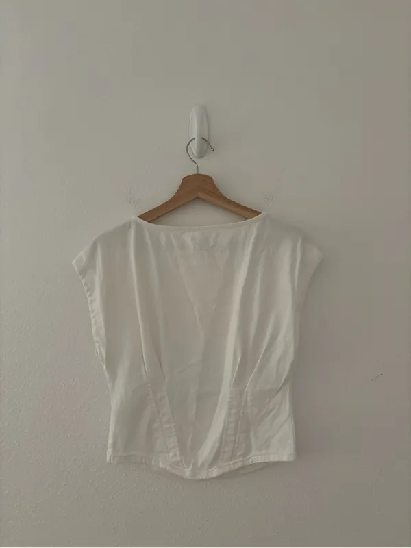 Anthropologie Pilcro Corset Tee - Image 3