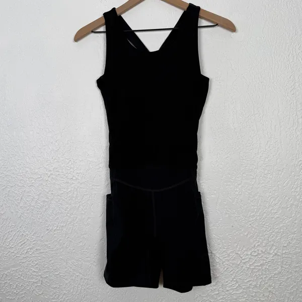 Free People Movement Front Runner Runsie Black Size Small - Image 3
