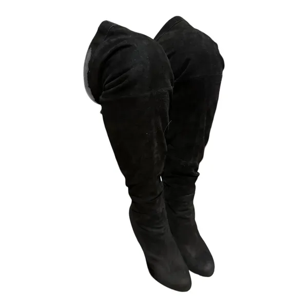 2000s Sam Edelman Kayla Over the Knee Suede Platform Boots 8.5 - Image 17