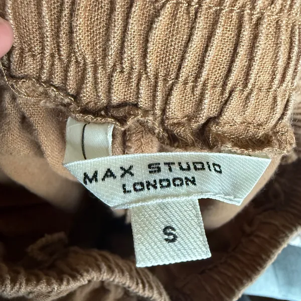Max Studio Smocked Waist Pants - Tan - Image 4
