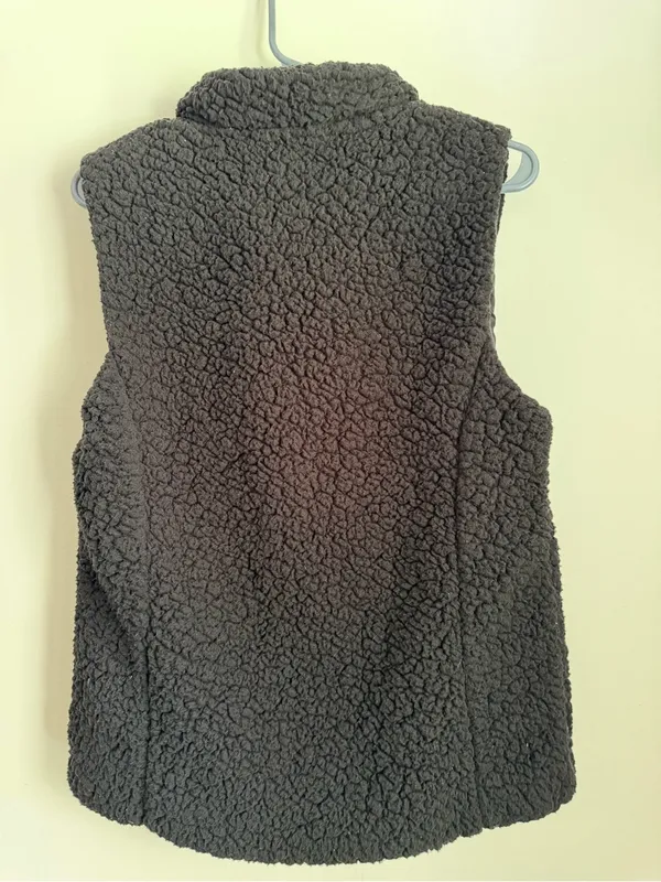 South Carolina Gamecocks Sherpa Vest Womens Medium Black Full Zip Fleece USC - Image 2