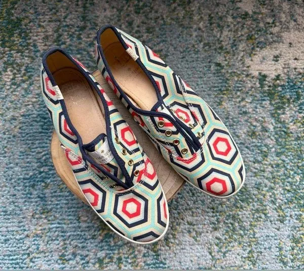 Kate Spade x Keds Champion Geo lace less slip on sneakers, size 6.5M - Image 2