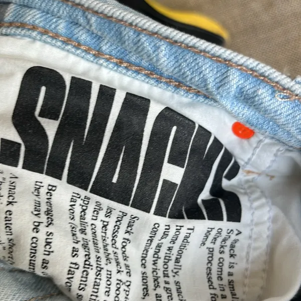 SNACKS LA From Mother Wide Leg Jeans New Light Wash - Image 7