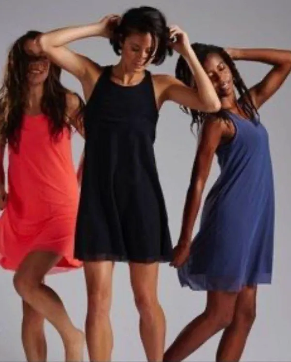 Oiselle Blue Mio Mesh Mini Active Dress in blue size 8 - Image 3