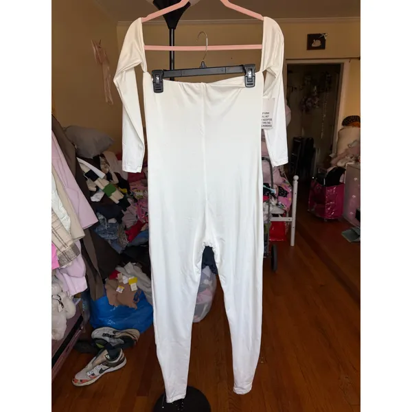 Bumpsuit‎ Off Shoulder Long Sleeve Maternity Jumpsuit The Bella Size Medium - Image 13