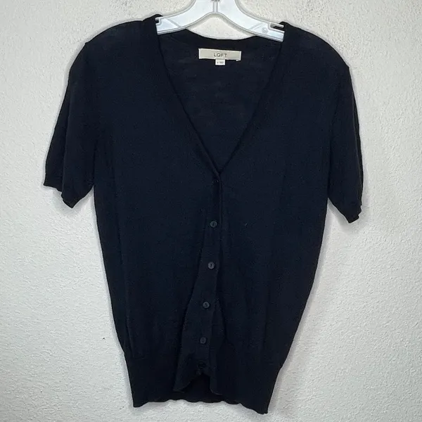 LOFT Cardigan Sweater‎ Navy - Image 5