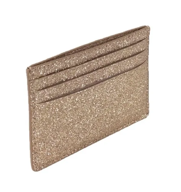 Kate Spade Sparkling glitter rose gold card holder Wallet - Image 2