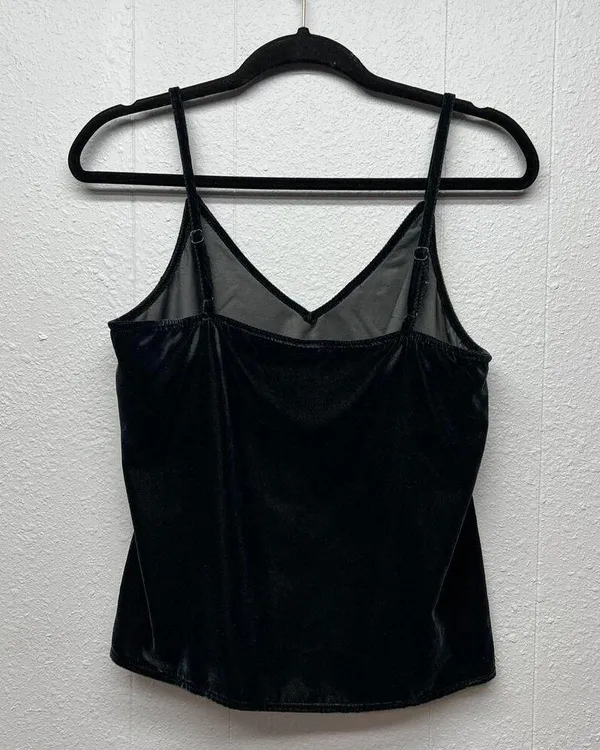 Womens Velvet Cropped Top Size S/M Whimsygoth Emo Punk Witchy 90s Y2K Inspired - Image 4