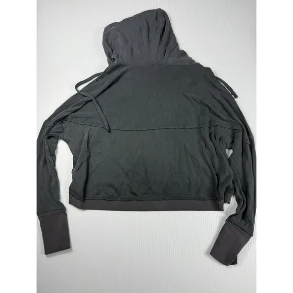 Rock Revival AS Revival Hoodie Womens‎ S Gray Pullover Crop Sweatshirt Hooded Long Sleeves - Image 5