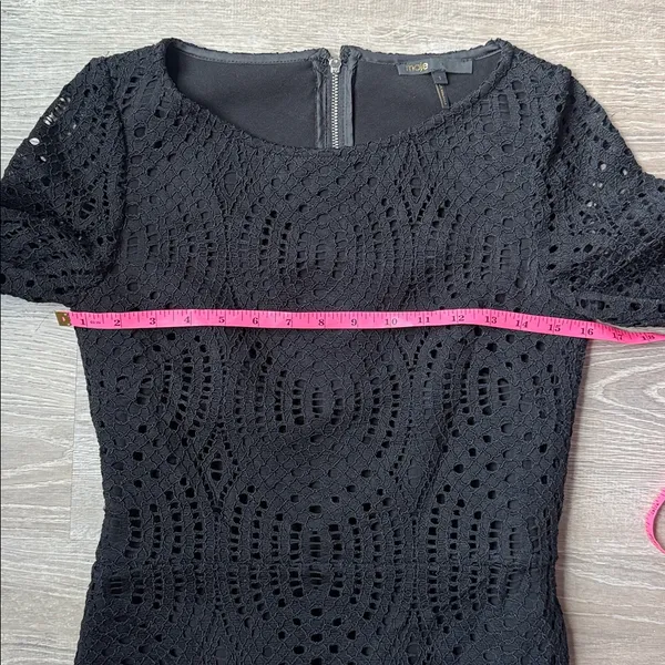 Maje Reverso Crochet Lace Dress Small - Image 8