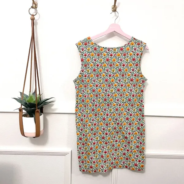 Boden Sleeveless Jersey Shift Dress in Enchanting Bloom Size 6 D0616 - Image 2