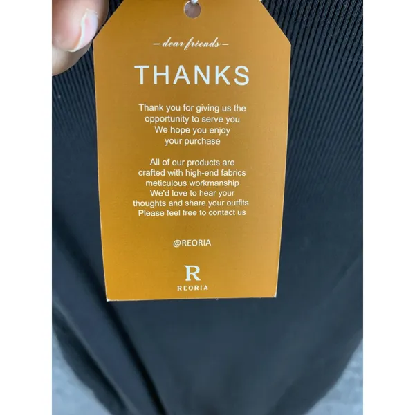 REORIA Women's Black Ribbed Mini Bodycon Dress Spaghetti Strap Size M NWT - Image 4