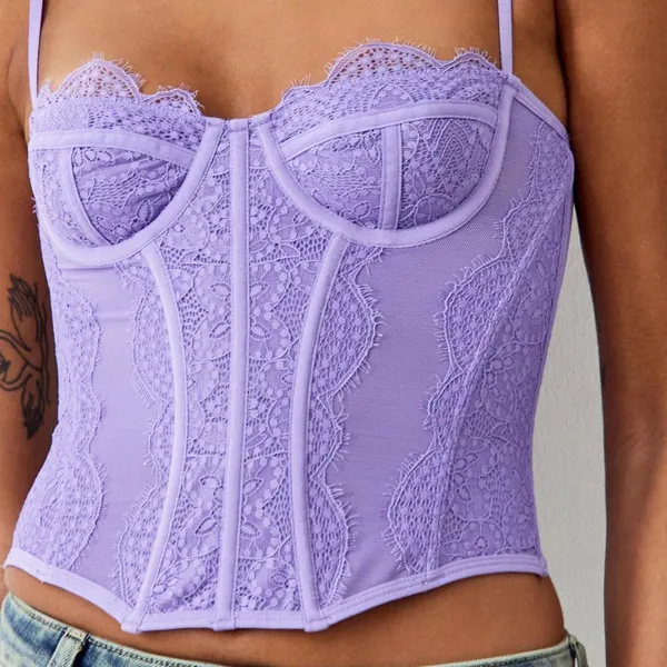 Urban Outfitters Lavender Corset Top - Image 2